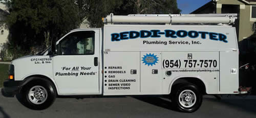 reddi rooter plumbing truck